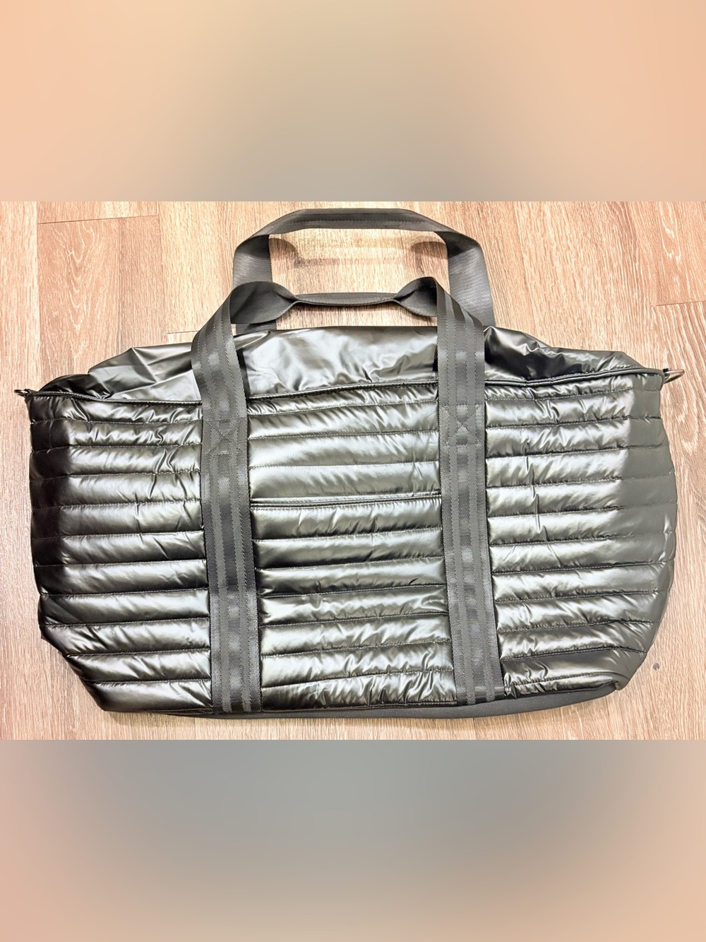 Think Royln BIG MAMA (WEB EXCLUSIVE) Quilted Travel Tote Bag Black NWT’S